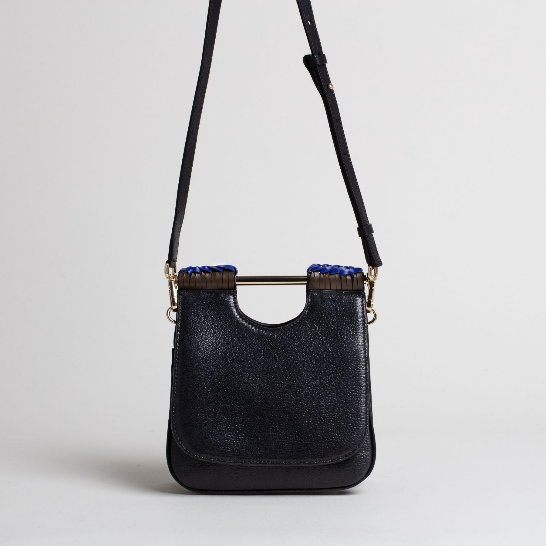 Sac en cuir Ivia Noir Dos #couleur_noir