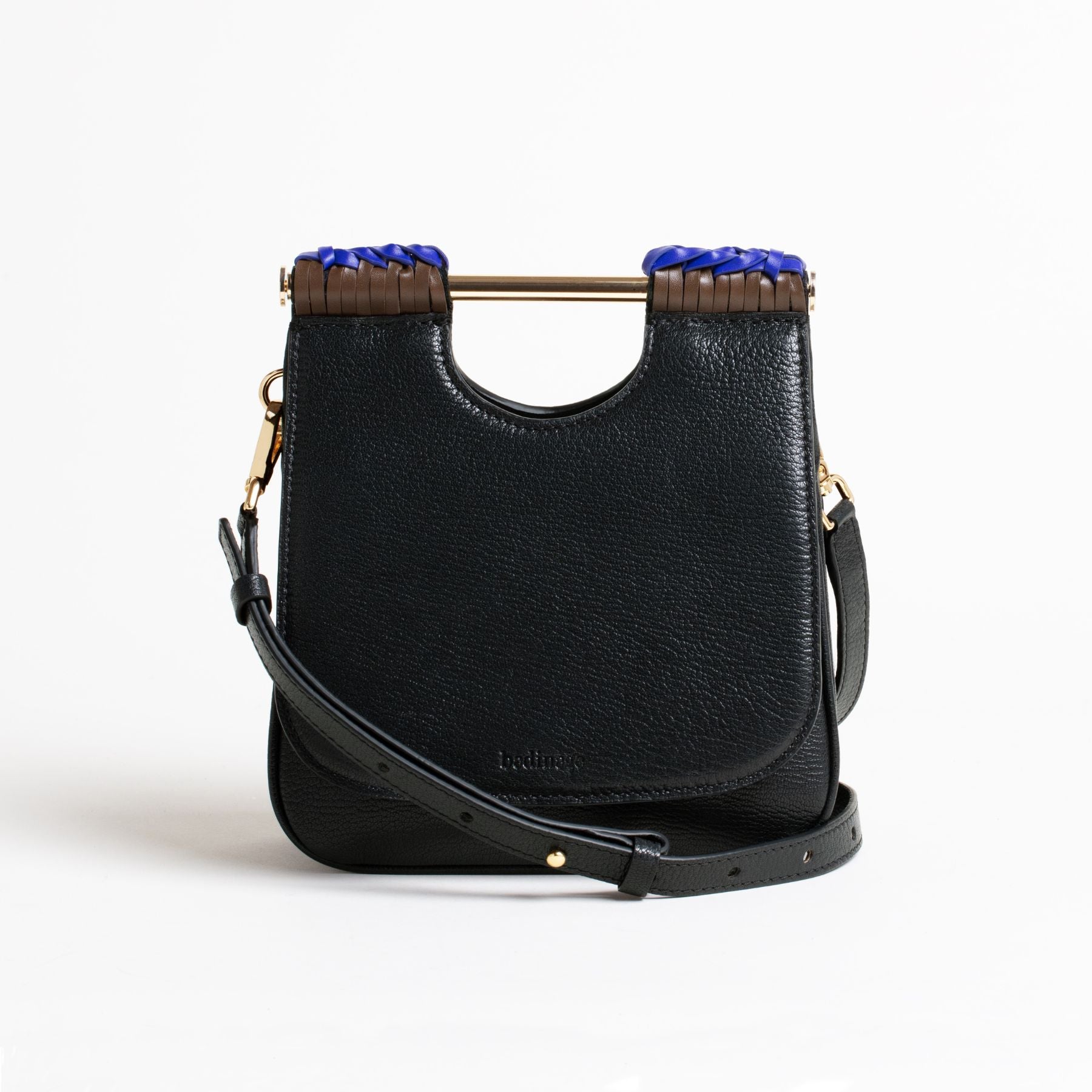 Sac en cuir Ivia Noir Face #couleur_noir