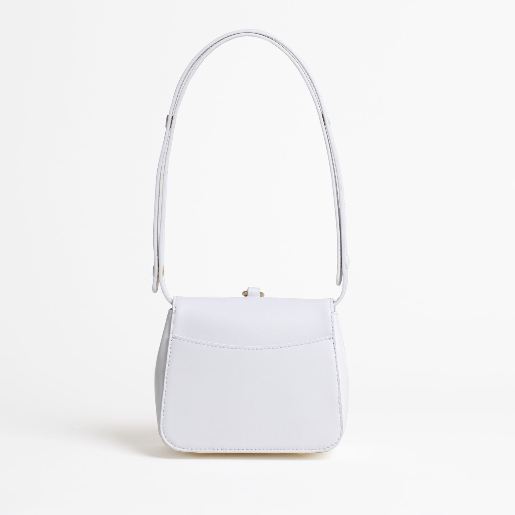 Sac en cuir Sirinda Mini Blanc Dos #couleur_popcorn