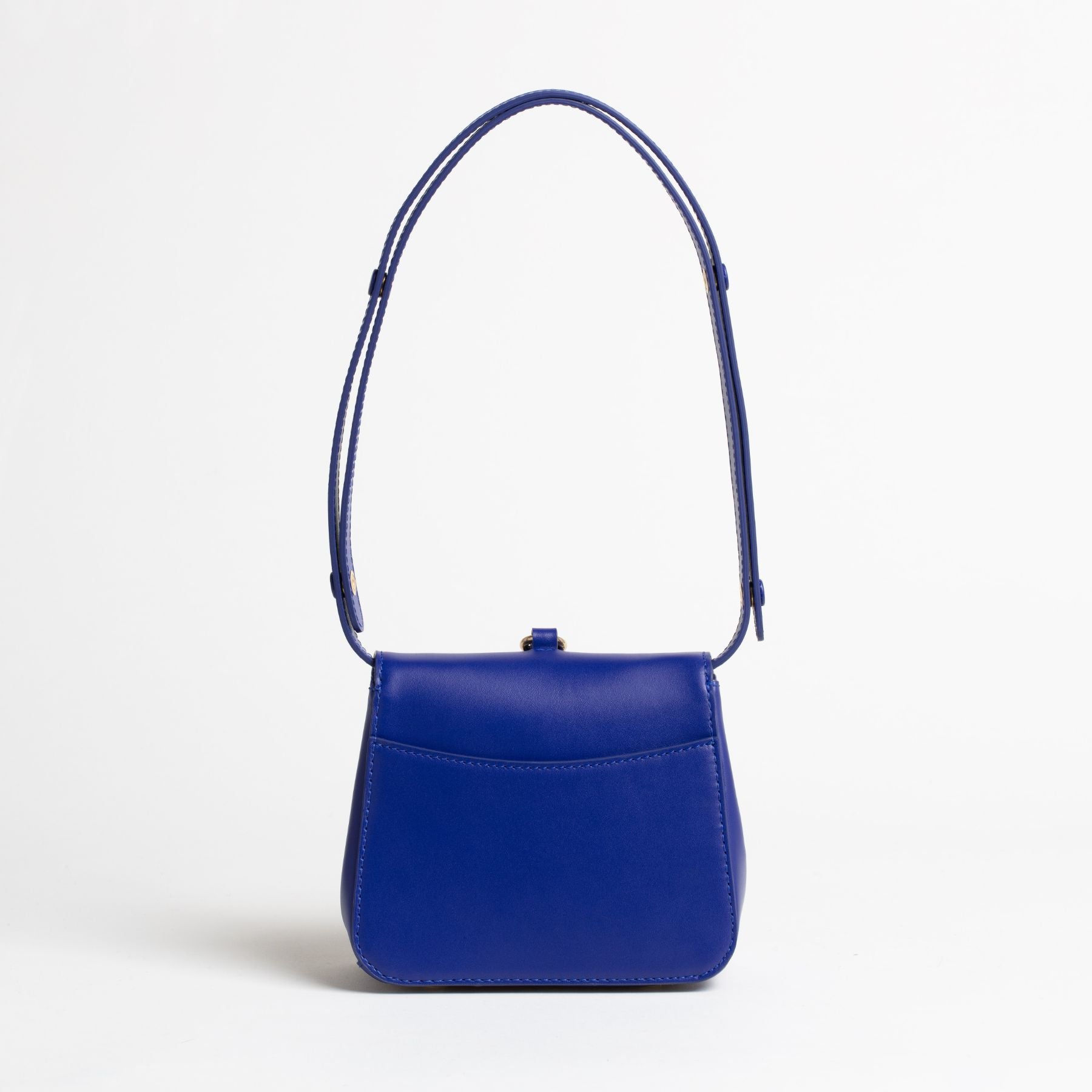 Sac en cuir Sirinda Mini Bleu Dos #couleur_myrtille