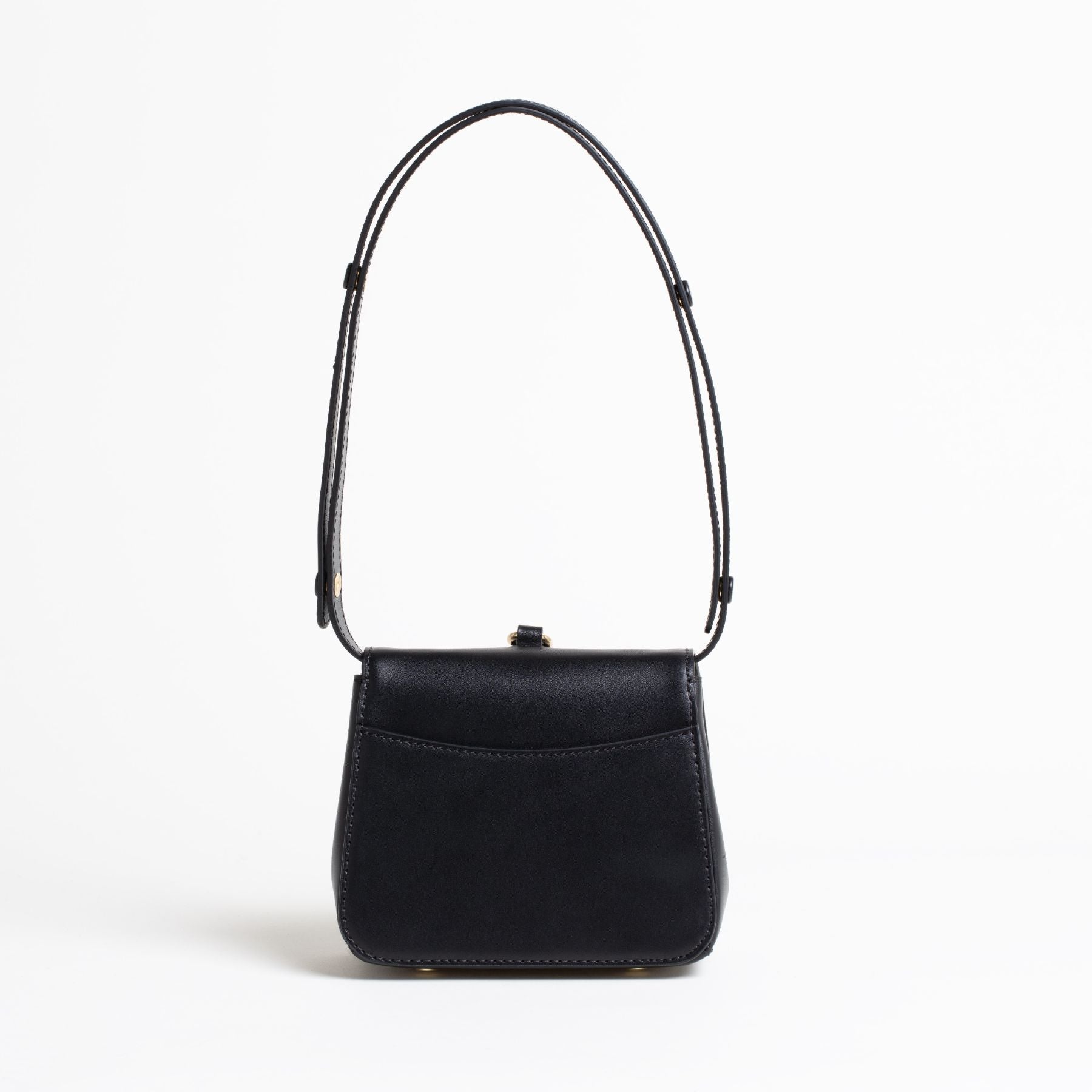 Sac en cuir Sirinda Mini Noir Dos #couleur_noir