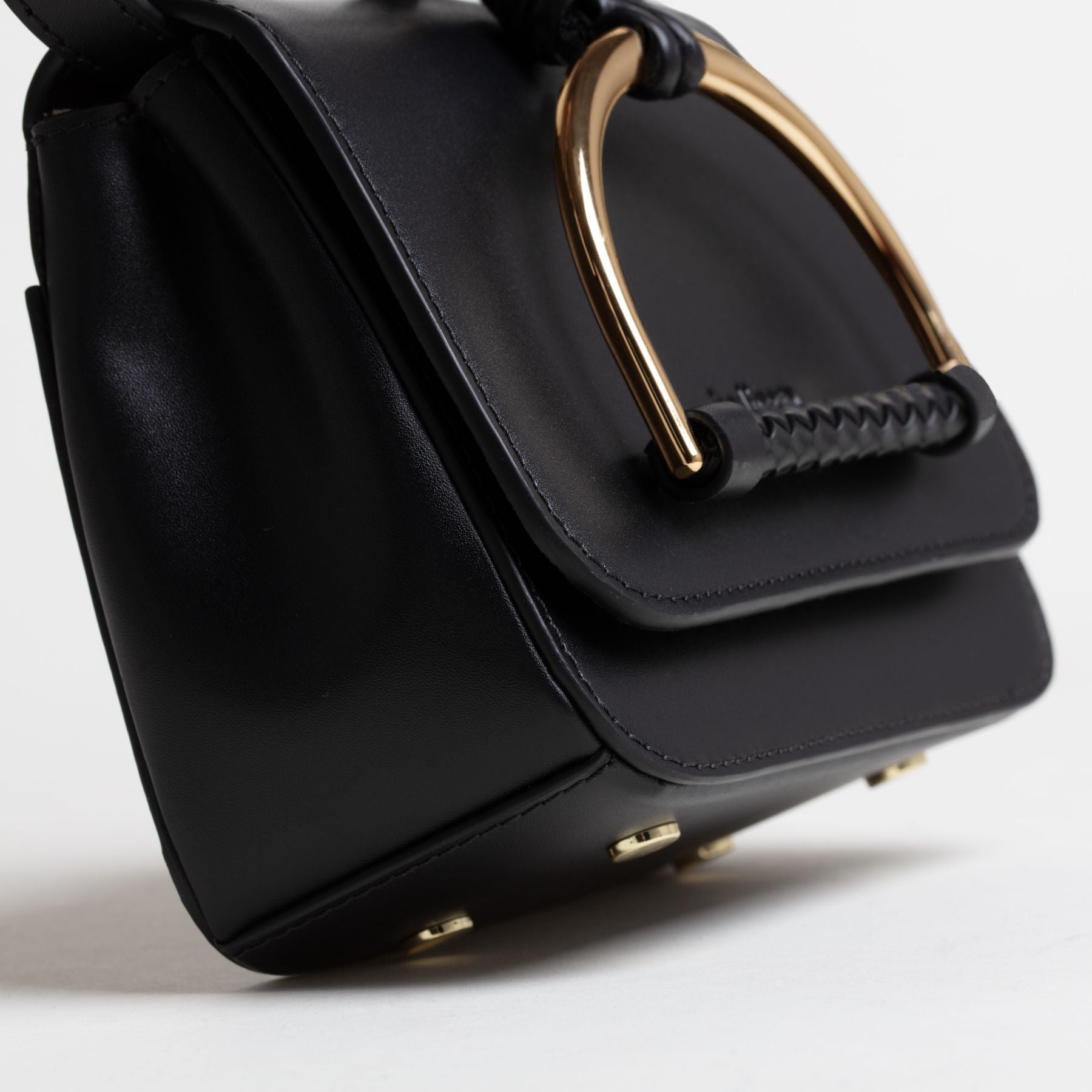 Sac en cuir Sirinda Mini Noir Pieds #couleur_noir