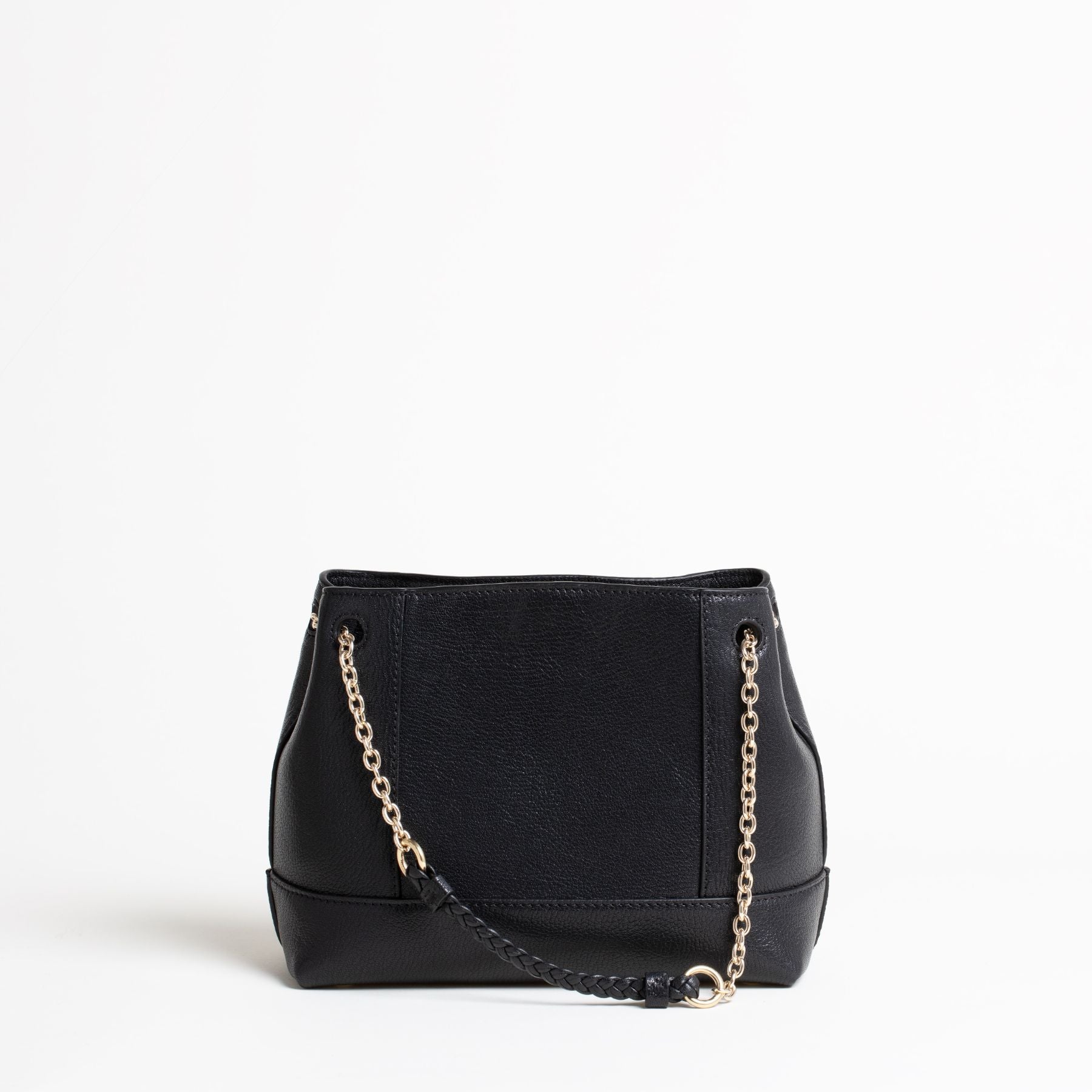 Sac en cuir Small Tote Noir Dos #couleur_noir